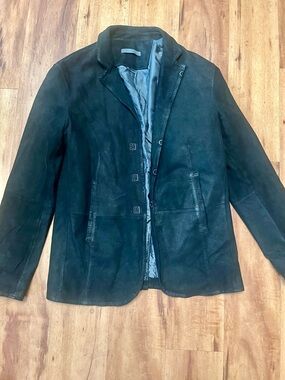 John Varvatos Black Suede Thompson. jacket -  48 EU. 38 US
